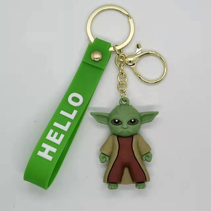 Wholesale Animation Cartoon alien Baby Doll Keychain Pendant Bag Gift