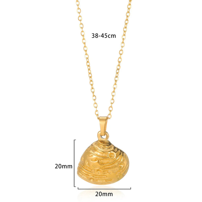 Wholesale Stainless steel shell necklace, starfish pendant necklace