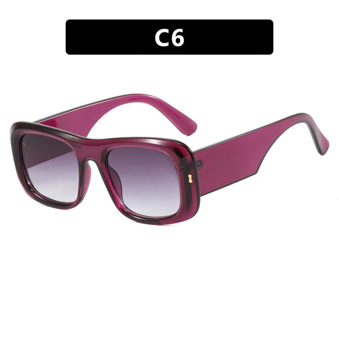 Wholesale Large frame rice nail sunglasses square fashion trend sunglasses high-end driving sunglasses driving