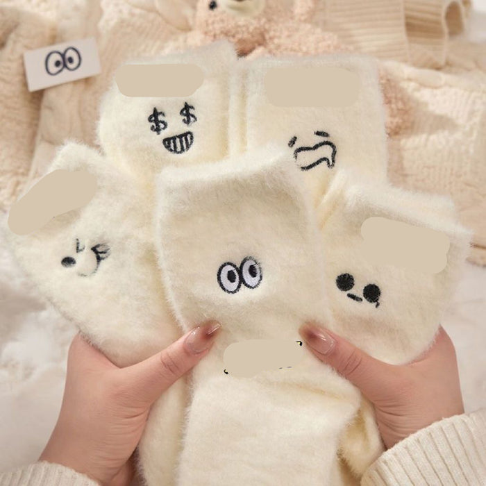 Wholesale Expression Mink Velvet Mid-Calf Socks