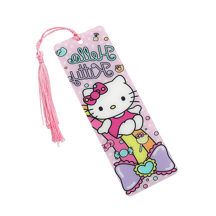 Wholesale cartoon cute cat acrylic tassel bookmark
