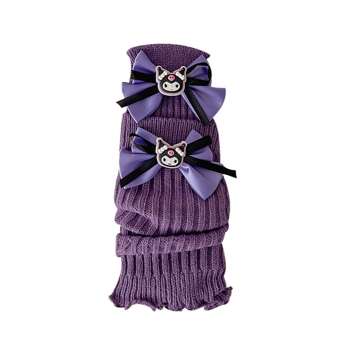 Wholesale Socks Girls'  Spring and Autumn Lolita Wool Knitted Warm Leg Pile Middle Tube Shallow Leg Cover