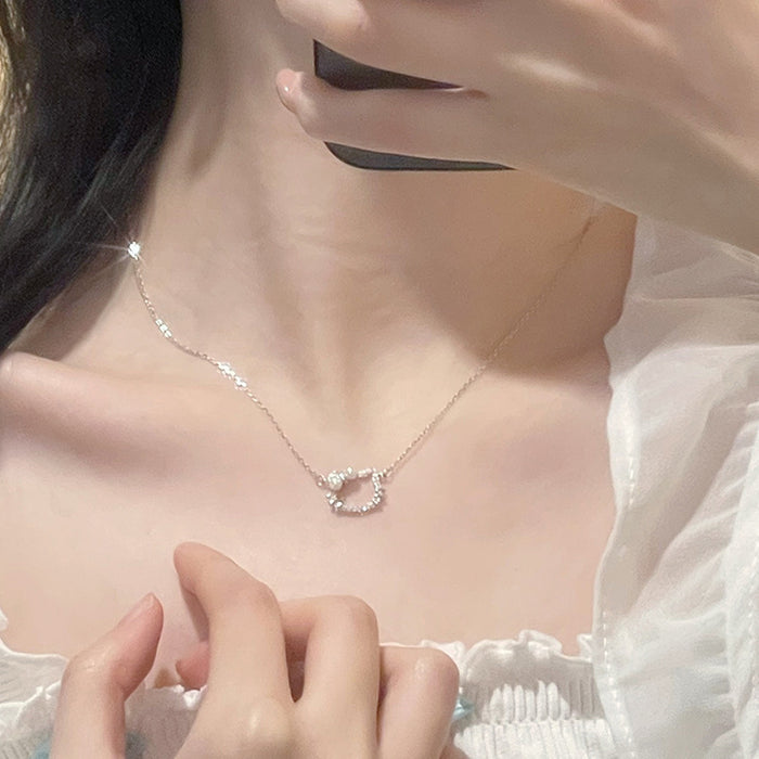 Wholesale Star Picking Bear Necklace Women's Star Chain Summer