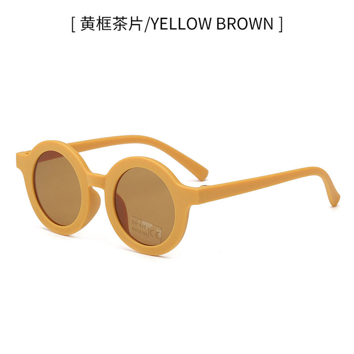 Wholesale Children's sunglasses, sunshade sunglasses, baby fashion, UV protection, cute cartoon round glasses