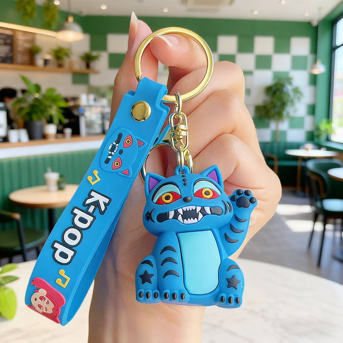 Wholesale KPOP Cute Cartoon Character Silicone Keychains