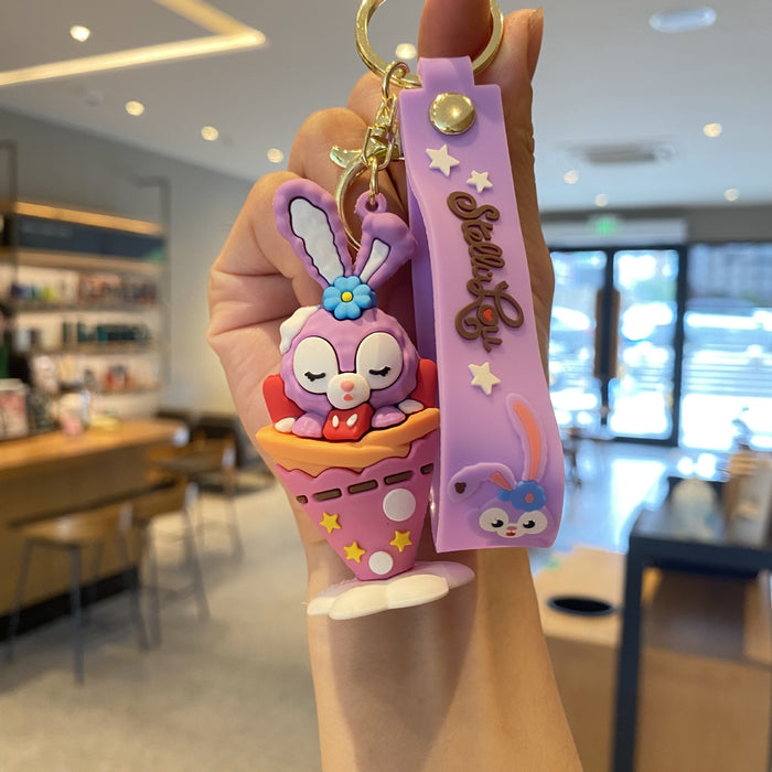 Wholesale Silicone Cartoon Doll Keychain JDC-KC-MingT213