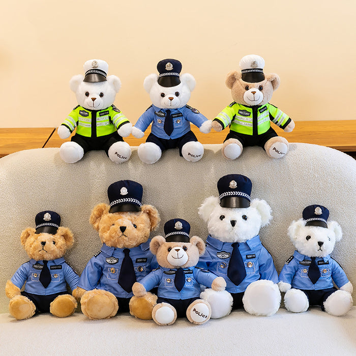 Wholesale Traffic Police Bear Doll Public Security Police Doll JDC-DO-MW023