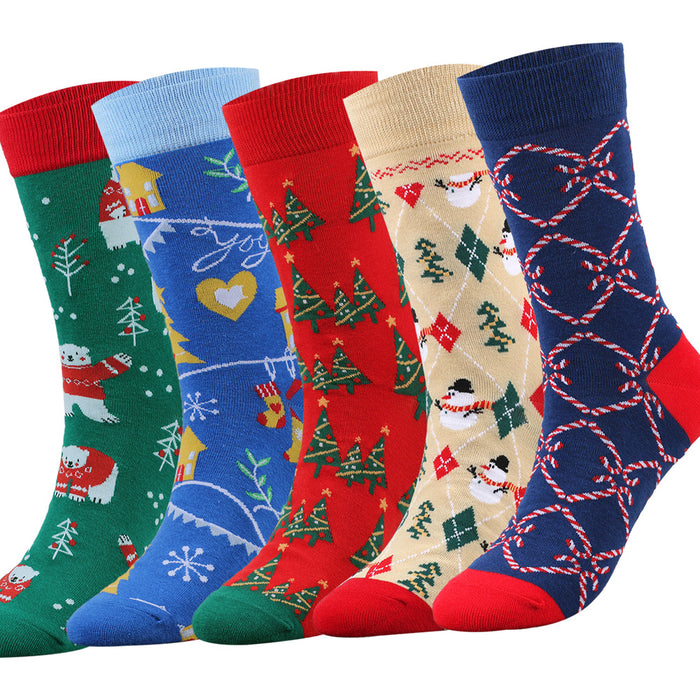 Wholesale Christmas Cotton Socks JDC-SK-XQ037