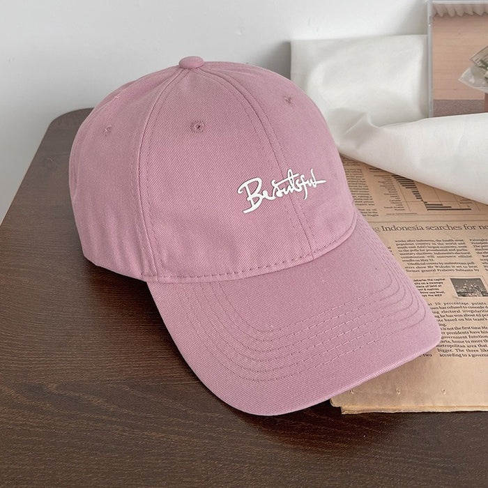 Wholesale Letter Embroidery Cotton Pink Baseball Cap JDC-FH-Yizhan007