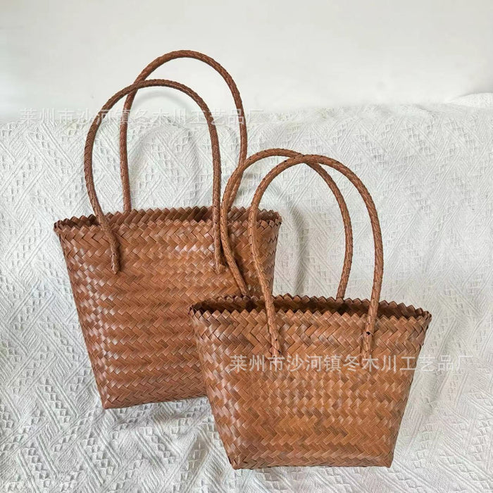 Wholesale Mid-Autumn Moon Cake High-end Gift Bag Women's Handbag Woven Bag Fashion Women's Bag Tote Bag Straw Woven Bag