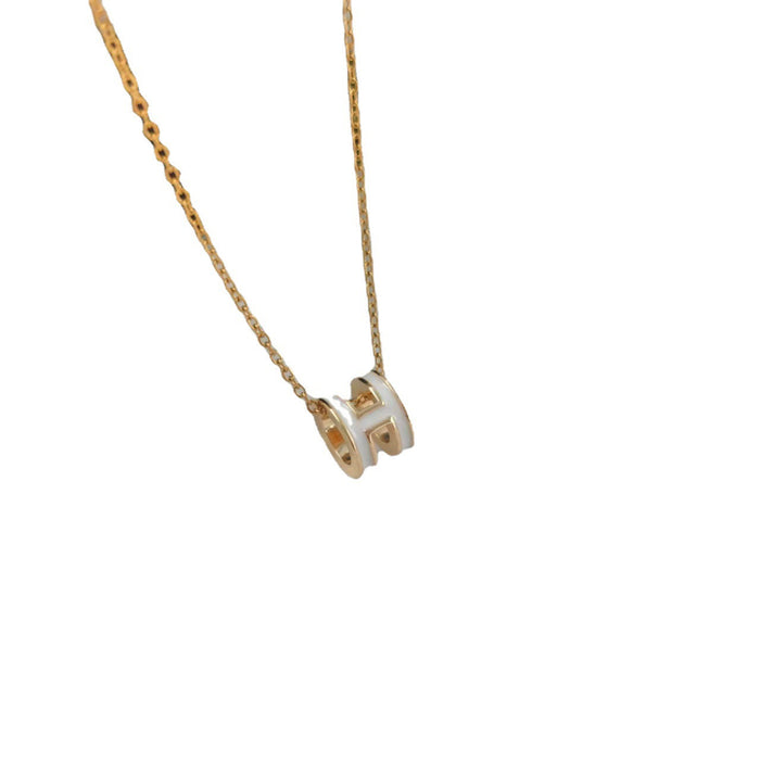 Wholesale H-letter Pendant Necklace Women' s Clavicle Chain