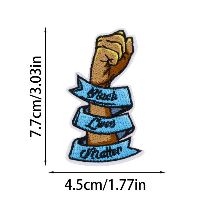 Wholesale Black Girl Embroidered Cloth DIY Patches