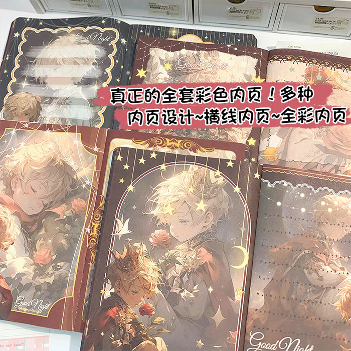 Wholesale 5pcs The Little Prince coloring book cartoon notebook notepad rose the little prince hardcover book