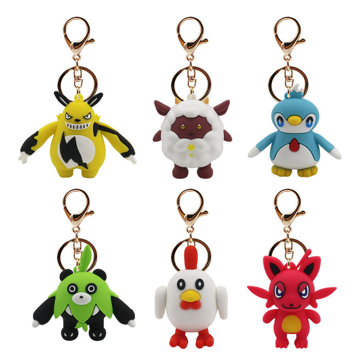 Wholesale Cartoon Cute Anime PVC Keychains JDC-KC-HaoAn007