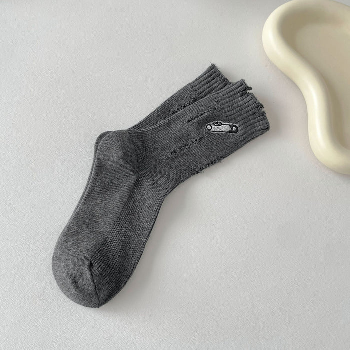 Wholesale Embroidered socks, tube socks, personalized trendy pile socks, long socks