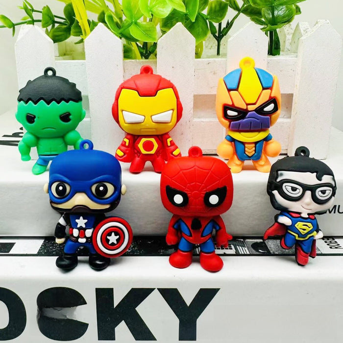 Wholesale Cartoon keychain pendant figurine, archaeological figurine, small gift, exquisite backpack