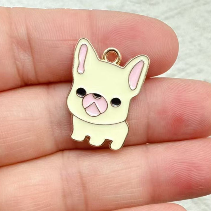 Wholesale 10pcs Cute Cartoon Dog DIY Accessories,  Charms,  Headwear,  Necklace,  Earrings Pendant