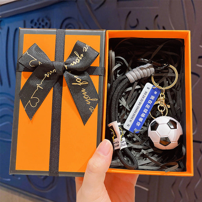 Wholesale Cartoon Football Trophy Keychain ABS Purple Car Key Accessory