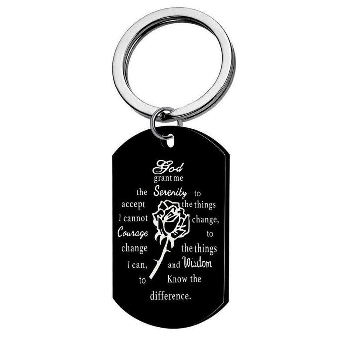 Wholesale Valentine's Day Anniversary Gift Stainless Steel Keychain JDC-KC-TangMumao001