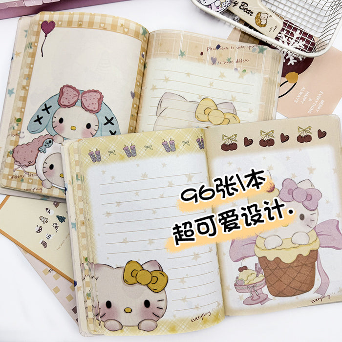 Wholesale Cartoon Circus Cat Hard Cover Full Painted Inner Page Book New Notebook Hand-painted Printed