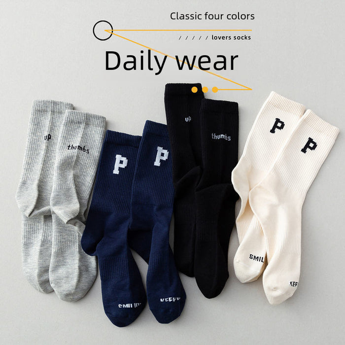 Wholesale Long socks, trendy socks, mid tube socks, breathable and sweat absorbing long tube sports socks