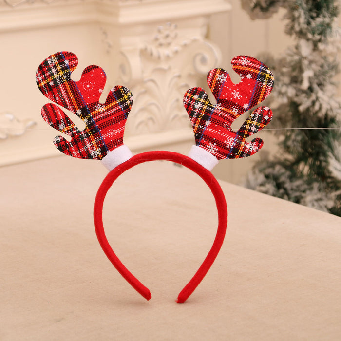 Wholesale Cartoon Christmas head buckle head hoop Christmas decorations party gifts Christmas antlers
