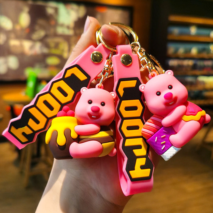 Wholesale Cartoon Doll Silicone Keychain JDC-KC-Tingm134