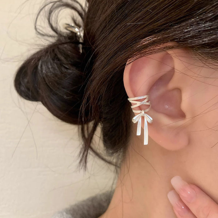 Wholesale Small niche design ear bone clip earrings