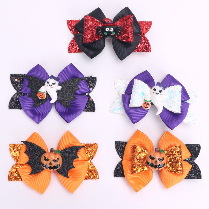 Wholesale Children Halloween Bow Hair Clip JDC-HC-Bais007