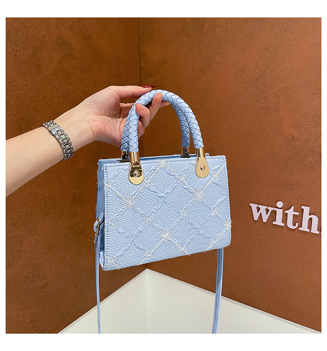 Wholesale Stylish textured handbag,  small square shoulder bag
