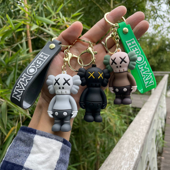 Wholesale Keychain couple backpack pendant PVC ornament