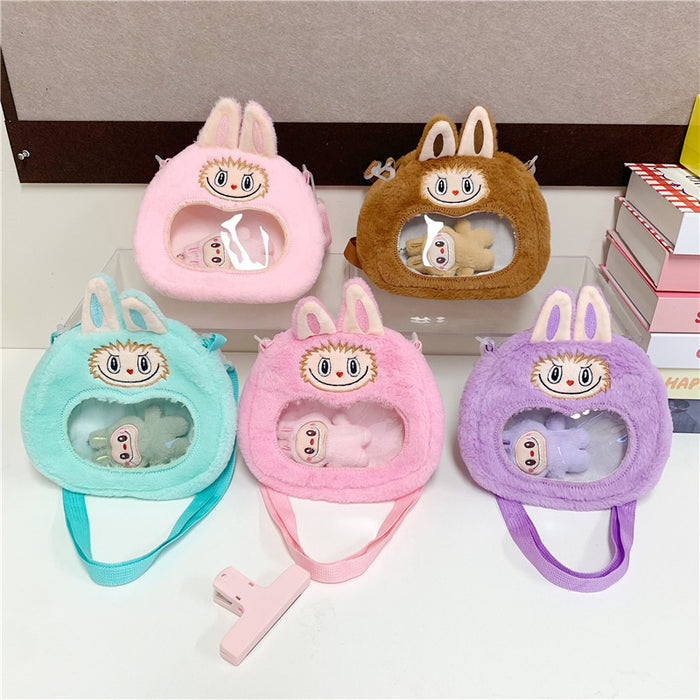 Wholesale Stuffed Bag Women' s Crossbody Bag Cartoon Kidsren' s Bag Ins New Cute Little Girl Doll Handbag Shoulder Bag
