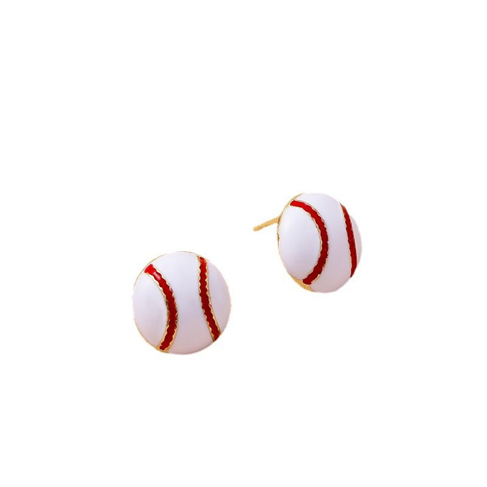Wholesale Ball earrings set, personalized trend, simple, cute, compact, fashionable, commuting, dating, tourism wholesale