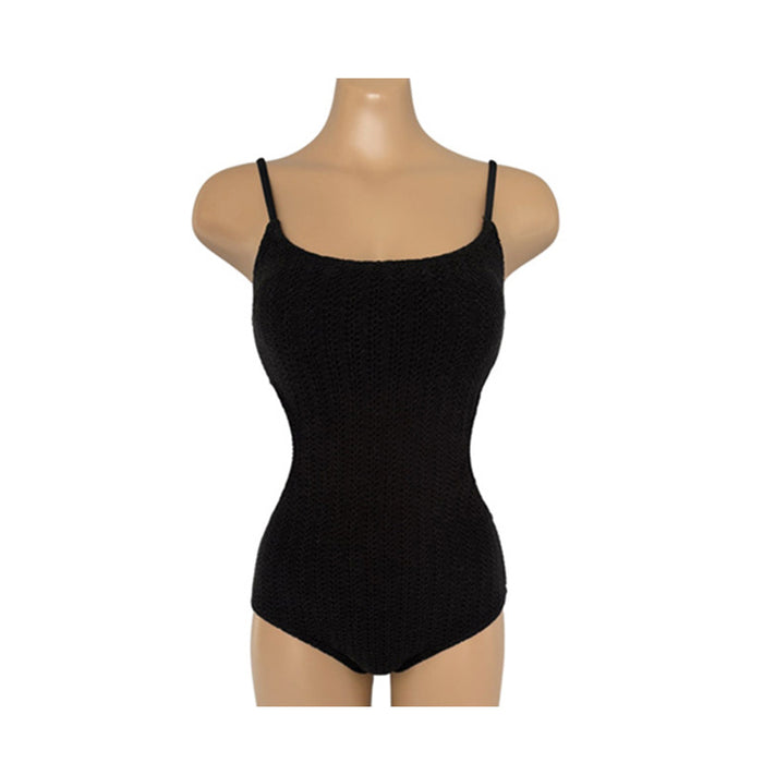 Wholesale One piece swimsuit for women, revealing waist, beautiful back, slimming effect, knitted girls' vacation swimsuit