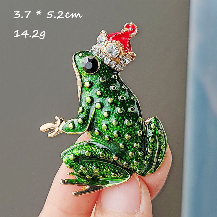 Wholesale full diamond  frog brooch  corsage accessories