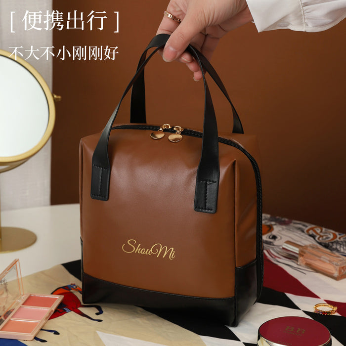 Wholesale Makeup bag with large capacity and portable skincare storage for travel