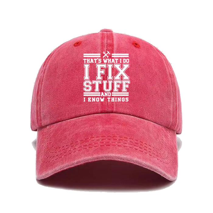 Wholesale Letter printed washed baseball cap, outdoor sun shading retro duckbill cap