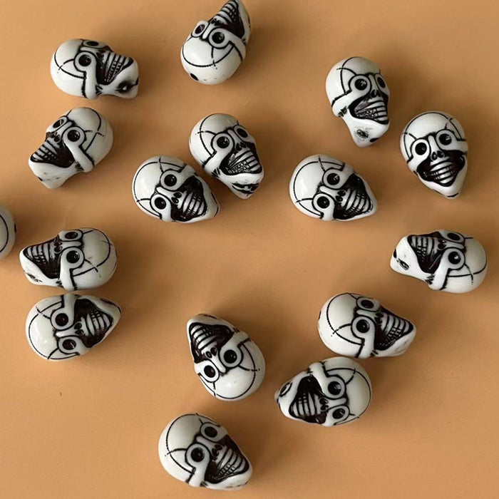 Wholesale Acrylic Skull Loose Beads – DIY Phone Keychain Car Charms