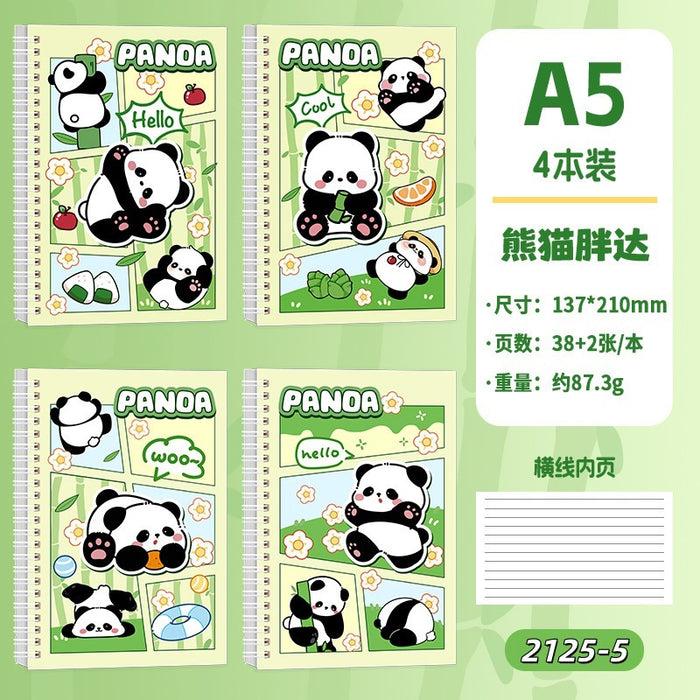 Wholesale A5 spiral cratoon creative notebook