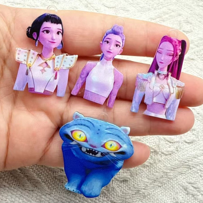 Wholesale 10pcs kpop Acrylic Pendant DIY Earring Holder