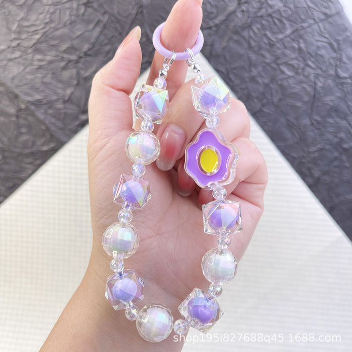 Wholesale Pixel style love bag accessories pendant mobile phone chain pendant beaded pendant