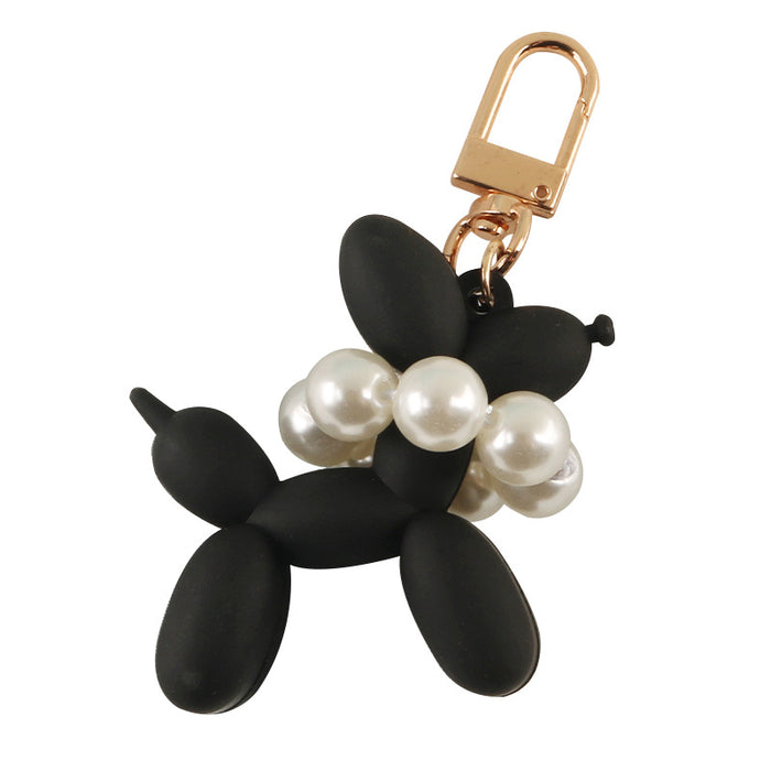 Wholesale   silicone pearl bubble dog car key chain pendant cartoon bag pendant  schoolbag decoration