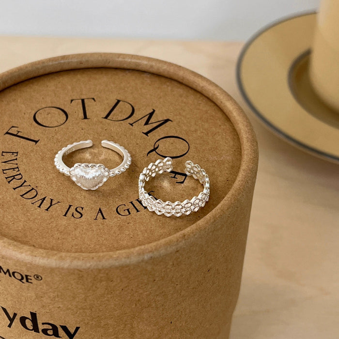 Wholesale Butterfly pearl ring, pure silver, niche, light luxury, high-end, versatile ring, open index finger ring