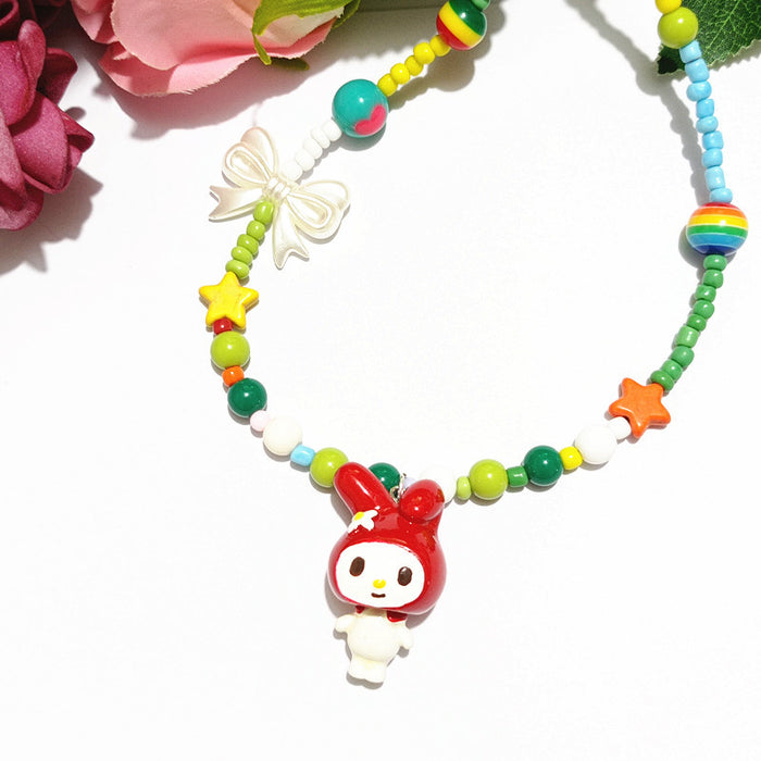 Wholesale Cartoon Funny  Cat Necklace Clavicle Chain Short Necklace for Women and Children