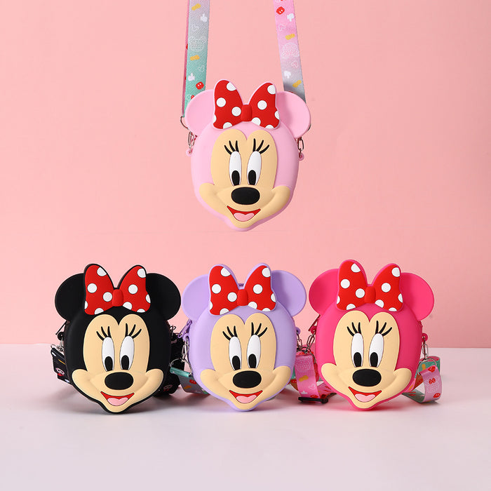 Wholesale Children's cute cartoon shoulder crossbody coin purse cosmetics storage bag