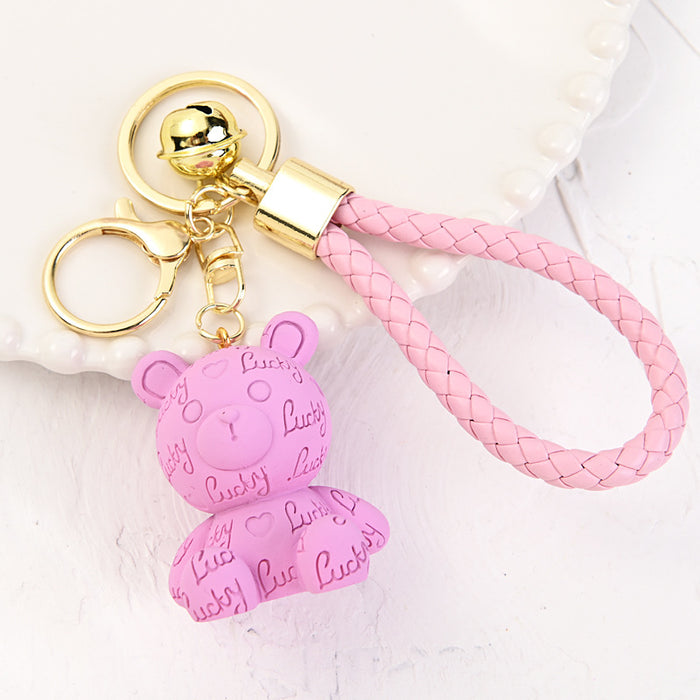 Wholesale Cartoon resin keychain creative cute car keychain keychain