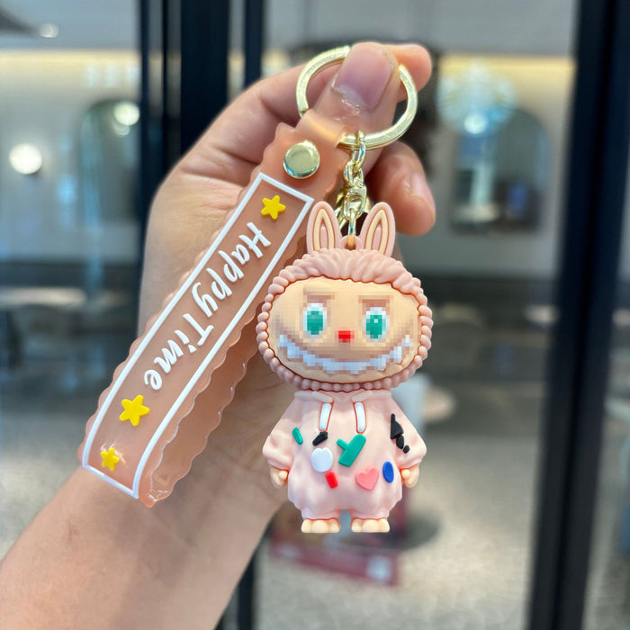 Wholesale Cartoon pajamas little sheep keychain doll pendant car key chain exquisite small pendant