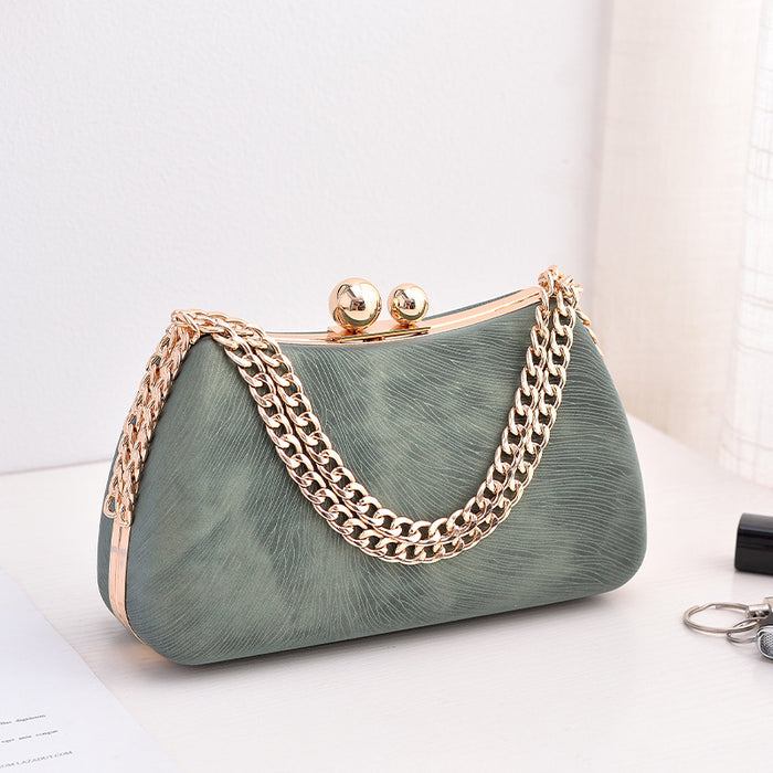 Wholesale Specialty PU Dinner Bag European and American Fashion Party Bag, High-end Feel Large Chain Bag JDC-SD-YX002