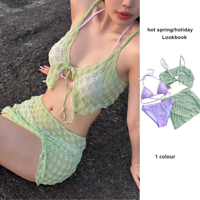 Wholesale Conservative 4-piece seaside vacation sexy bikini