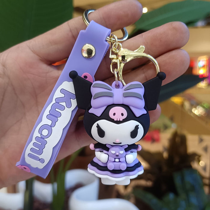 Wholesale Cartoon Silicone Doll Keychain JDC-KC-KuangK030